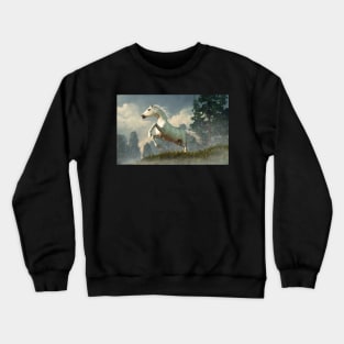 Wild Gray Horse Crewneck Sweatshirt